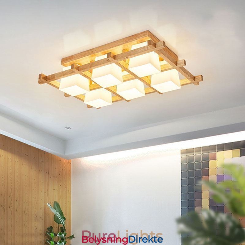 Nordisk Firkantet, Innfelt Taklampe I Gummitre