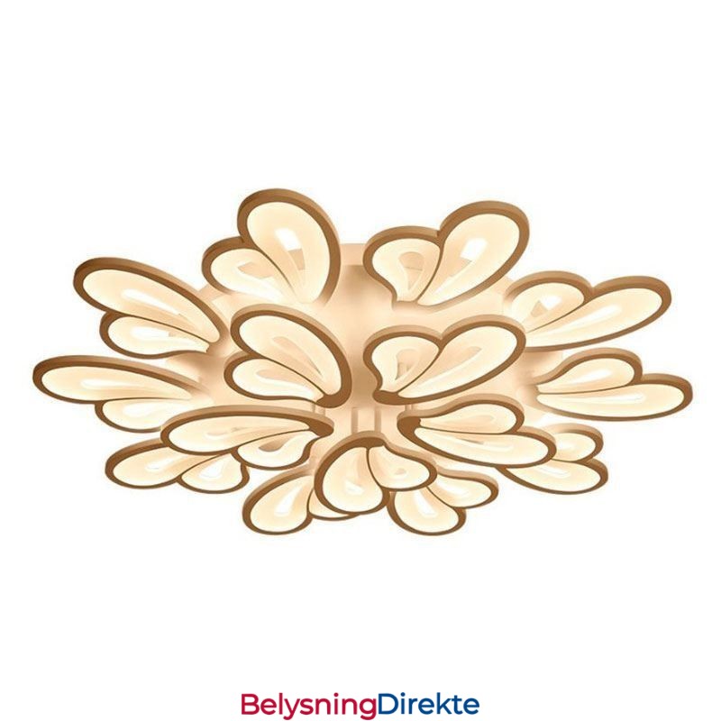 Moderne, Enkel, Innfelt Taklampe I Akryl, Kronbladformet