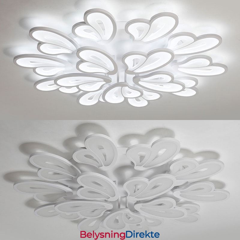 Moderne, Enkel, Innfelt Taklampe I Akryl, Kronbladformet