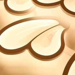 Moderne, Enkel, Innfelt Taklampe I Akryl, Kronbladformet