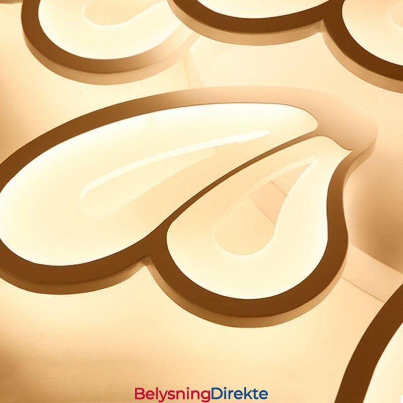 Moderne, Enkel, Innfelt Taklampe I Akryl, Kronbladformet