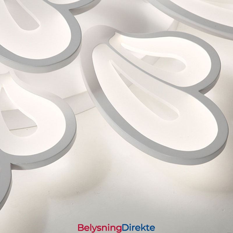 Moderne, Enkel, Innfelt Taklampe I Akryl, Kronbladformet