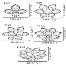 Moderne, Enkel, Innfelt Akryl Taklampe Med Kronblad
