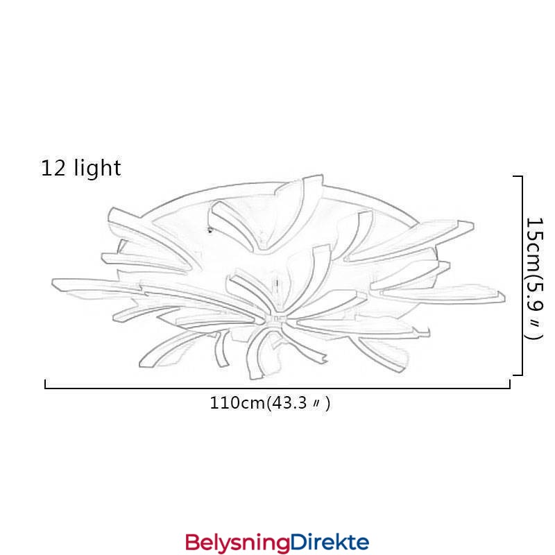 Moderne, Enkel Taklampe Med Løvetannmotiv