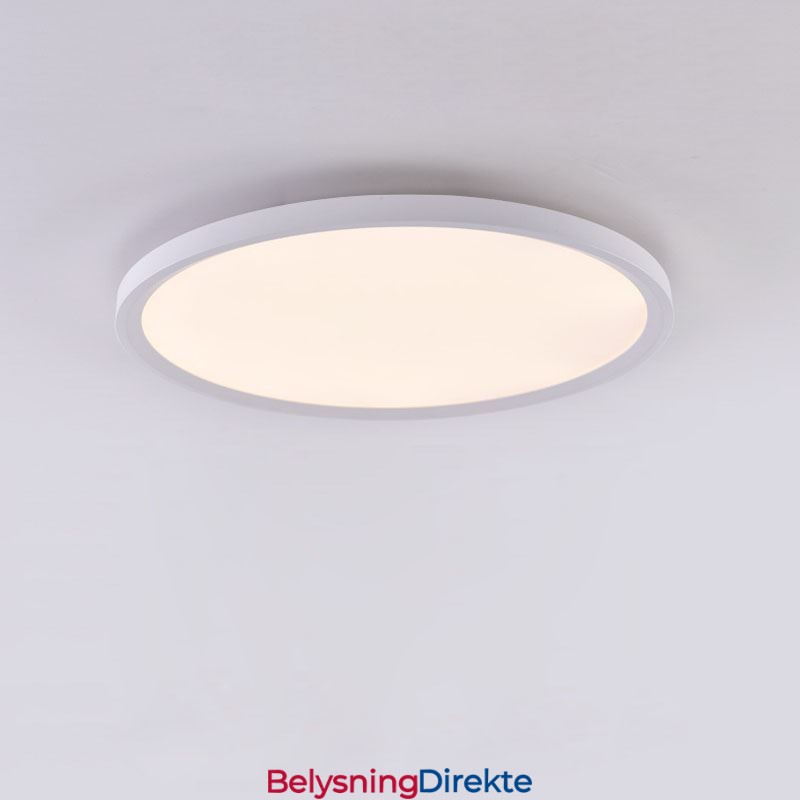 Nordisk Rund, Innfelt, Supertynn Taklampe I Aluminium, Rund Lampebelysning