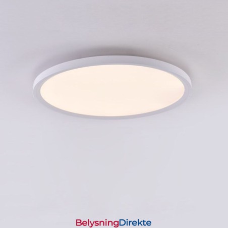 Nordisk Rund, Innfelt, Supertynn Taklampe I Aluminium, Rund Lampebelysning