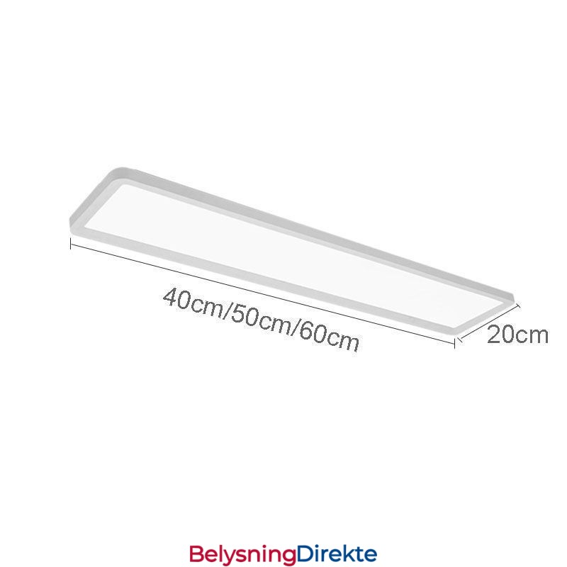 Panelmontert Nordisk Supertynn Rektangulær Taklampe For Innfelling Hjemmebelysning Lys