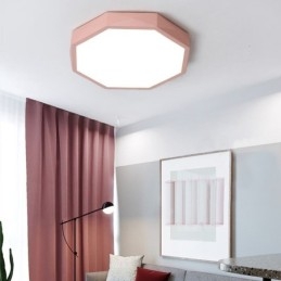 Moderne, Innfelt Taklampe Med Spesiell Sekskantdesign, Ultratynn Lampe