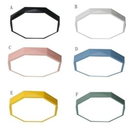 Moderne, Innfelt Taklampe Med Spesiell Sekskantdesign, Ultratynn Lampe