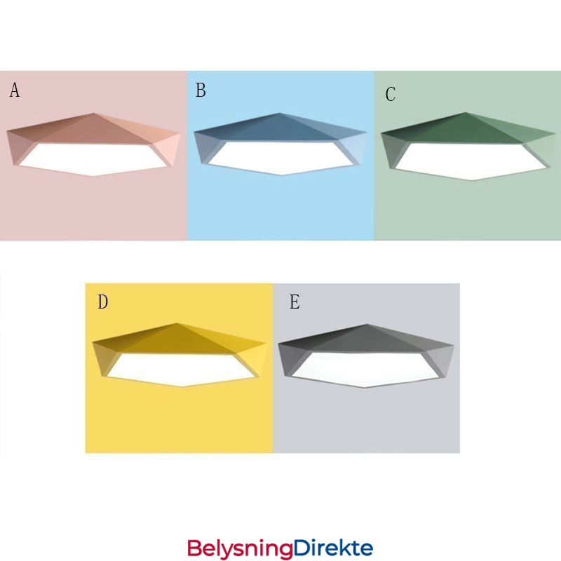 Moderne, Innfelt Taklampe Med Diamantdesign, Ultratynn Belysning Til Hjemmet