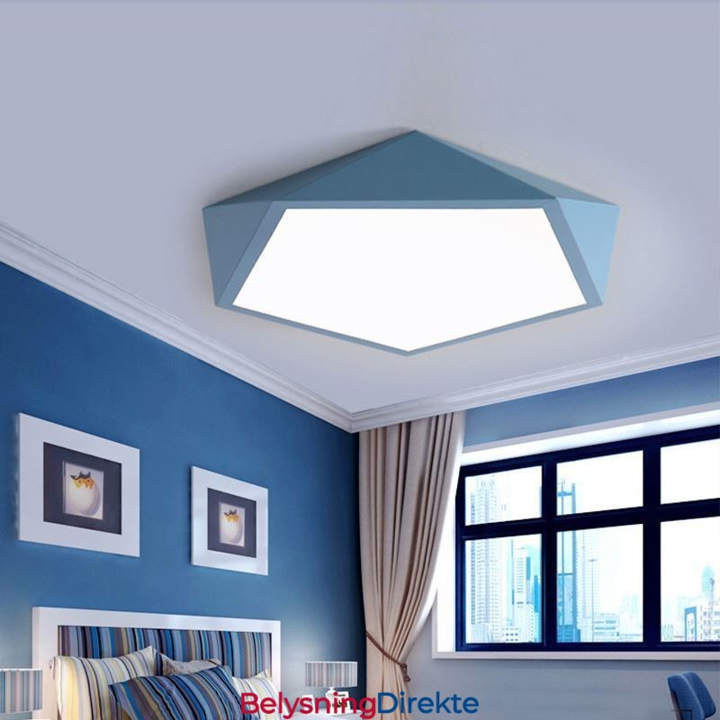 Moderne, Innfelt Taklampe Med Diamantdesign, Ultratynn Belysning Til Hjemmet