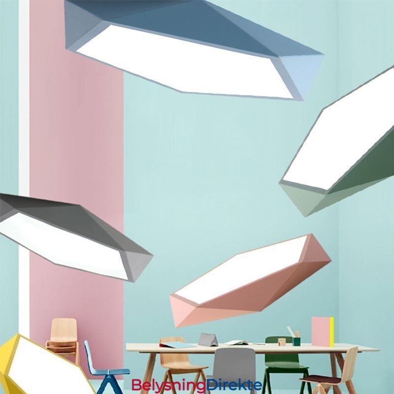 Moderne, Innfelt Taklampe Med Diamantdesign, Ultratynn Belysning Til Hjemmet