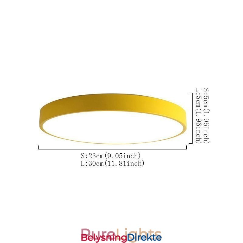 Moderne, Innfelt, Rund Taklampe Ultratynn Hjemmebelysning