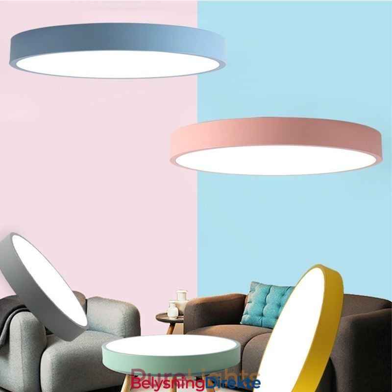 Moderne, Innfelt, Rund Taklampe Ultratynn Hjemmebelysning