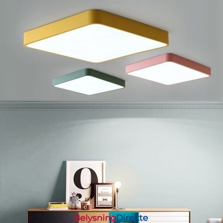 Enkel, Innfelt, Tynn, Firkantet Lys, Energisparende Taklampe