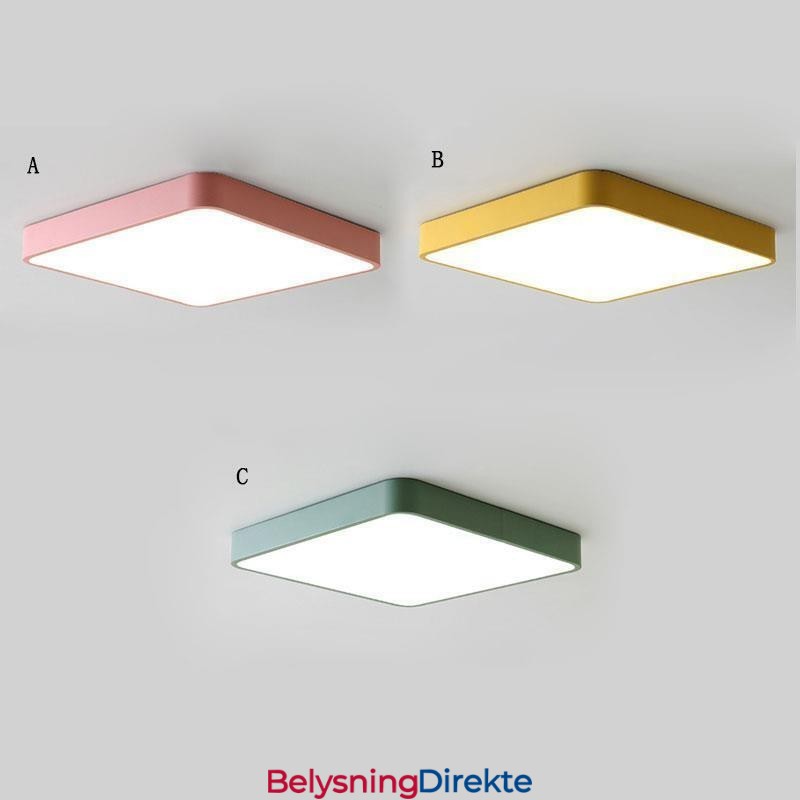Enkel, Innfelt, Tynn, Firkantet Lys, Energisparende Taklampe