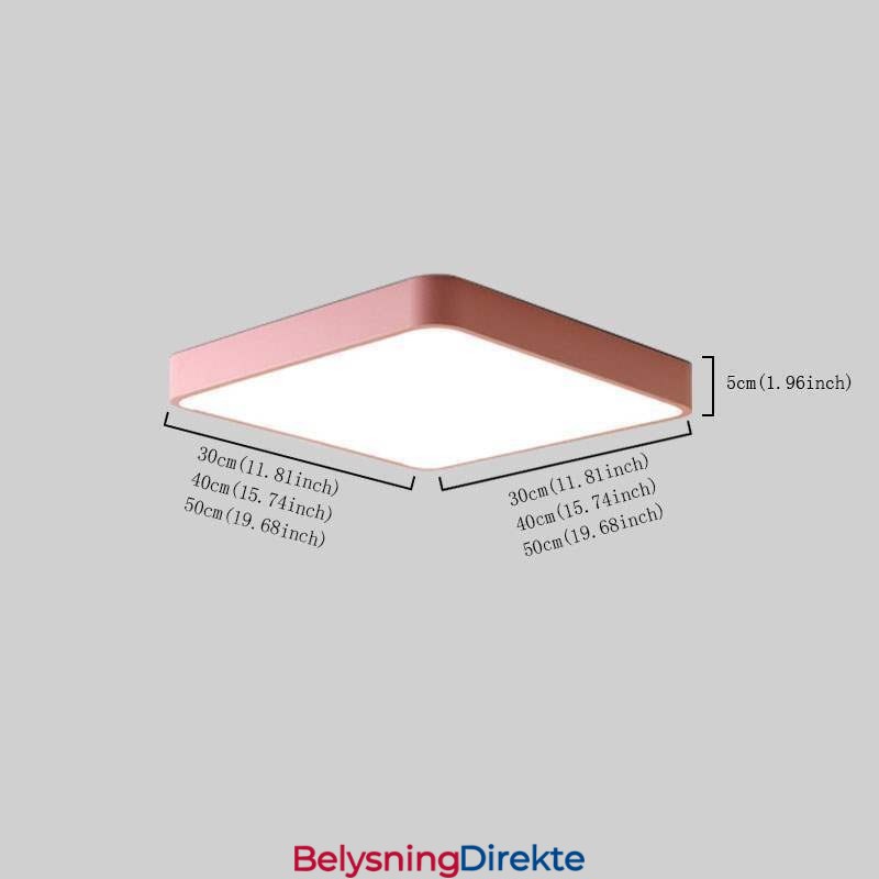 Enkel, Innfelt, Tynn, Firkantet Lys, Energisparende Taklampe
