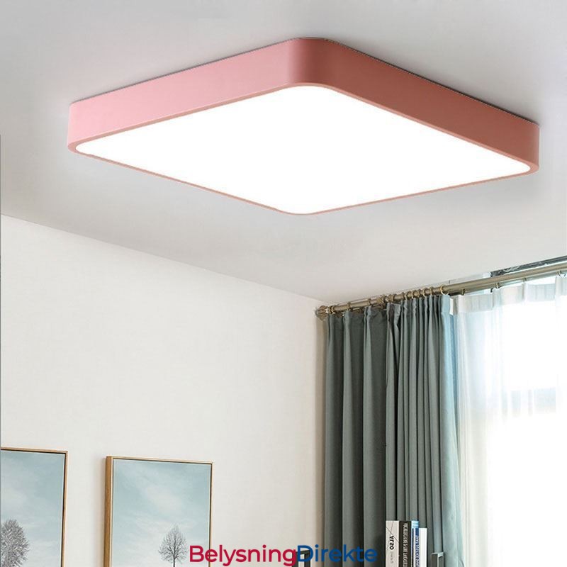 Enkel, Innfelt, Tynn, Firkantet Lys, Energisparende Taklampe