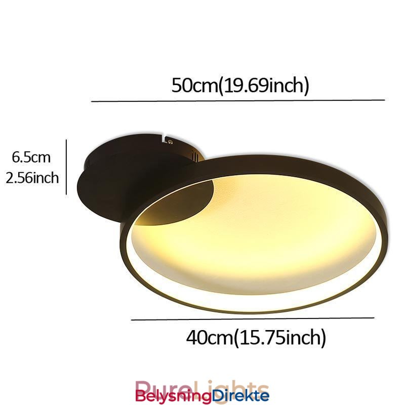 Nordisk Stil, Innfelt, Sirkulær Taklampe