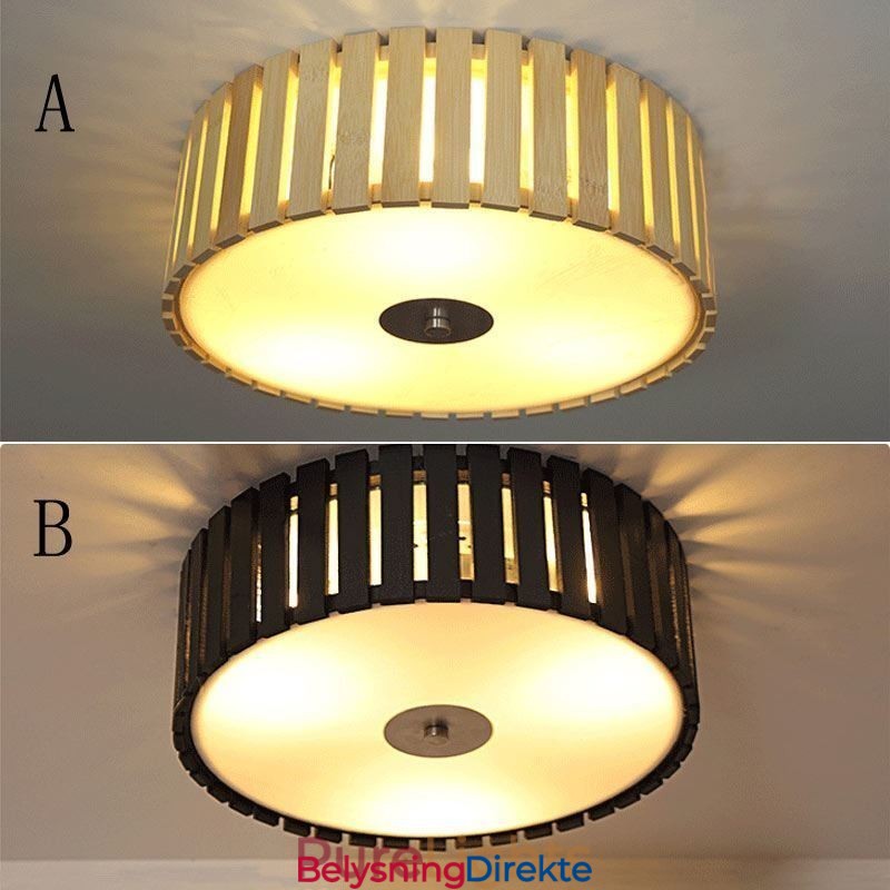 Stor, Innfelt Kinesisk, Kreativ Taklampe I Bambus For Barn