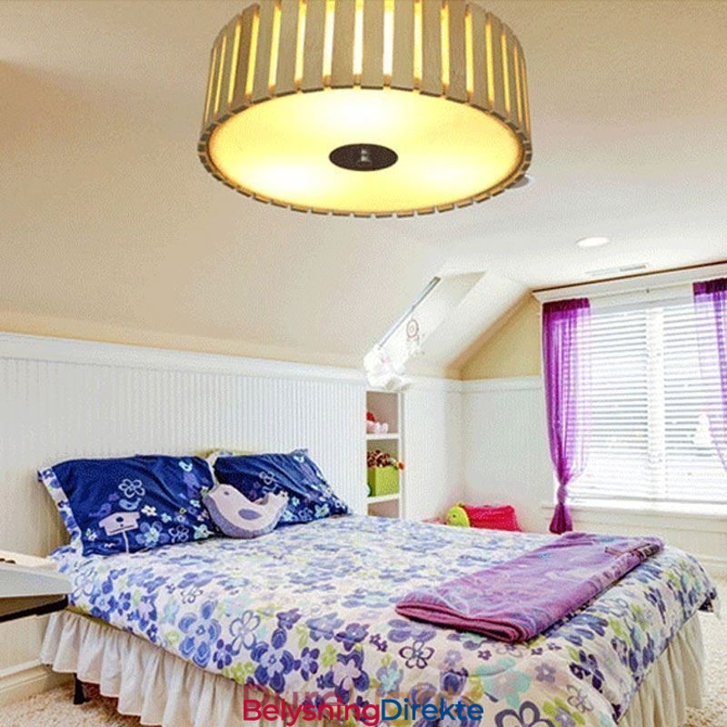 Stor, Innfelt Kinesisk, Kreativ Taklampe I Bambus For Barn