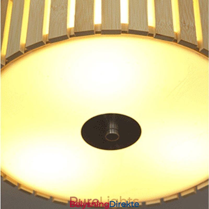 Stor, Innfelt Kinesisk, Kreativ Taklampe I Bambus For Barn