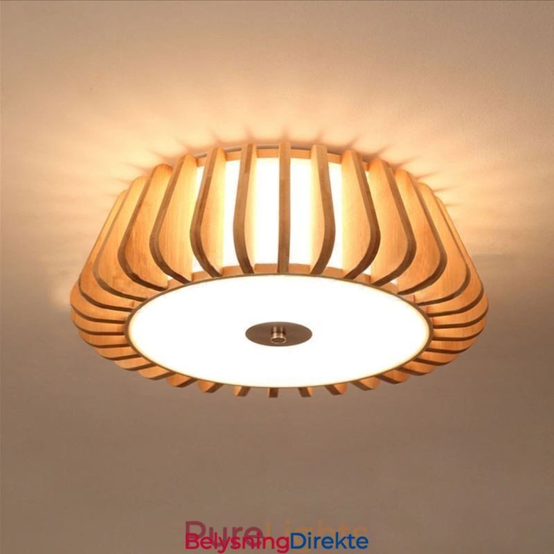 Nordisk Rund, Innfelt, Kreativ Takbelysning I Bambus
