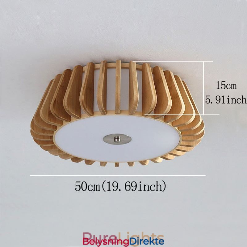 Nordisk Rund, Innfelt, Kreativ Takbelysning I Bambus