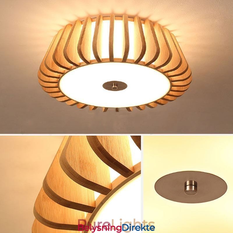 Nordisk Rund, Innfelt, Kreativ Takbelysning I Bambus