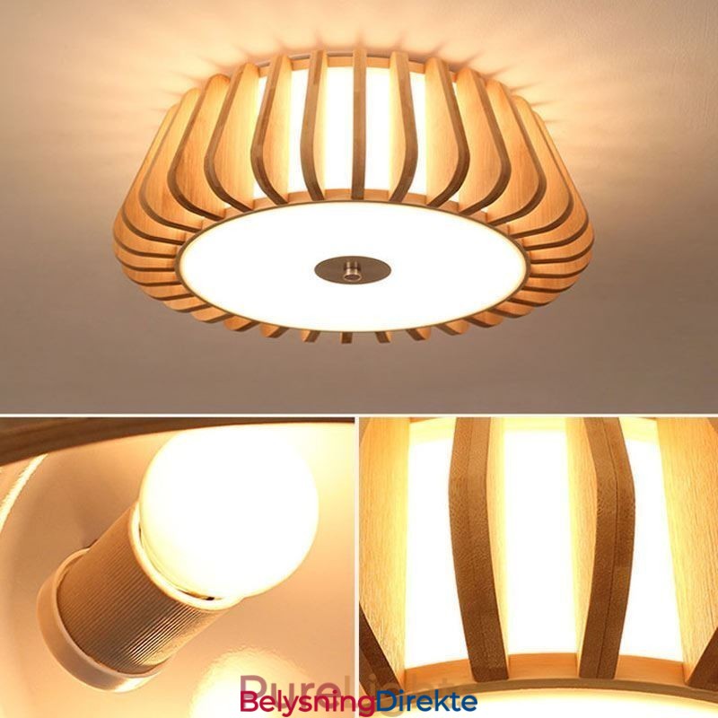 Nordisk Rund, Innfelt, Kreativ Takbelysning I Bambus