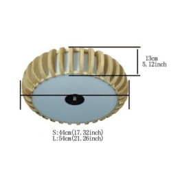 Landlig Bambus Innfelt Gresskarformet Takbelysning