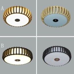 Landlig Bambus Innfelt Gresskarformet Takbelysning