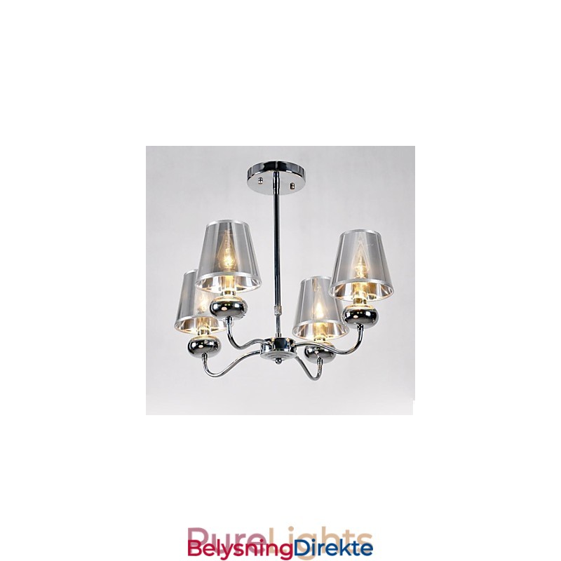 Imummodern Moderne Mini-Style Galvanisert Metall Lysekrone Pendellampe Innfelt Montering Spisestue