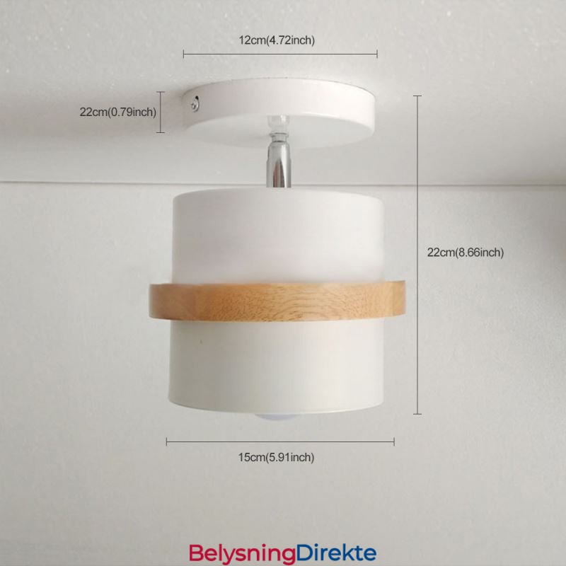 Rund Macaron Spotlight Kromatisk Taklampe (Enkelt Lys)