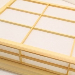 Japansk Kubeformet Taklampe I Massivt Tre