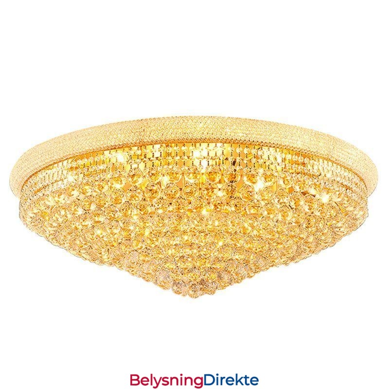 Europeisk Innfelt Lampe Luksuriøs Krystalltaklampe