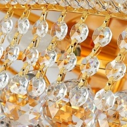 Europeisk Innfelt Lampe Luksuriøs Krystalltaklampe