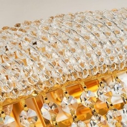 Europeisk Innfelt Lampe Luksuriøs Krystalltaklampe