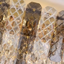 Krystall Innfelt Dobbeltlags Rund Luksuriøs Dekorativ Taklampe 80 Cm