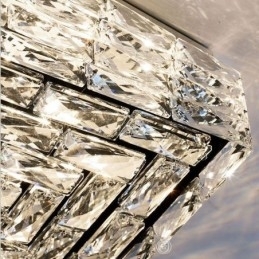 Krystall Taklampe For Innfelt Montering I Tre Farger, Dimbar