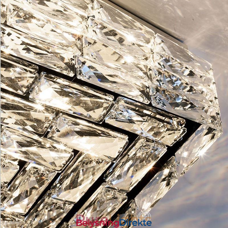 Krystall Taklampe For Innfelt Montering I Tre Farger, Dimbar