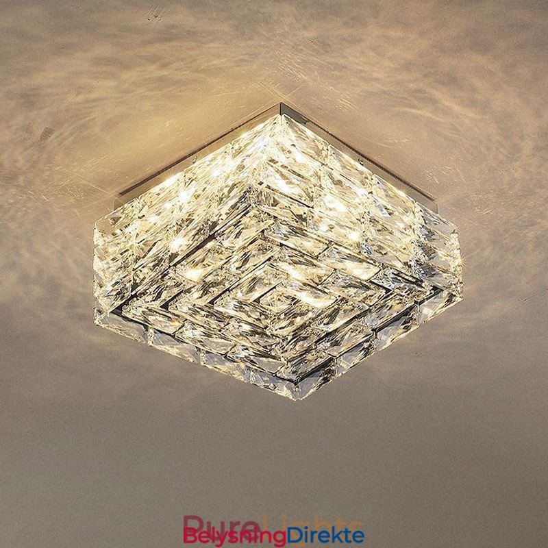 Krystall Taklampe For Innfelt Montering I Tre Farger, Dimbar