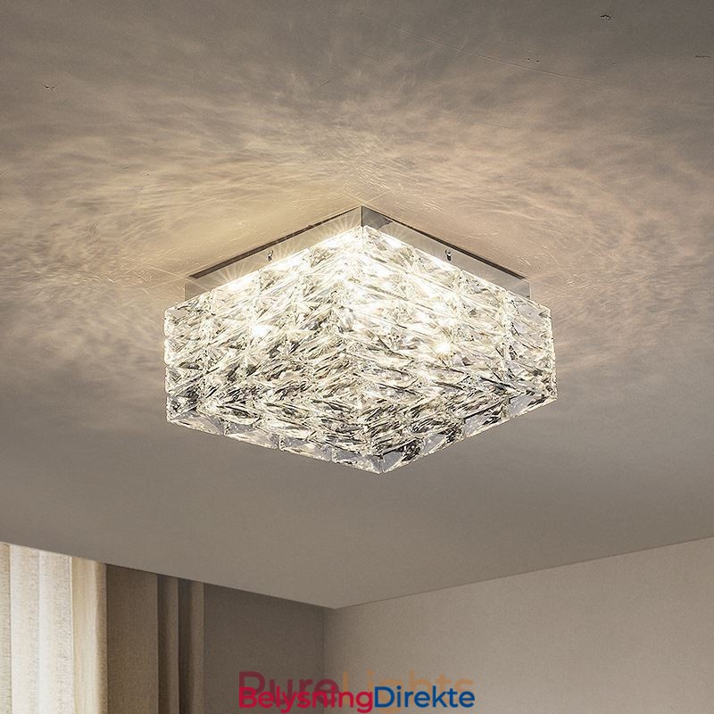 Krystall Taklampe For Innfelt Montering I Tre Farger, Dimbar