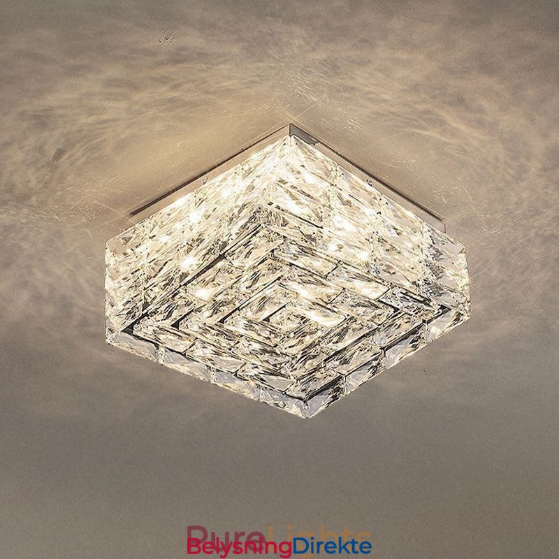 Krystall Taklampe For Innfelt Montering I Tre Farger, Dimbar