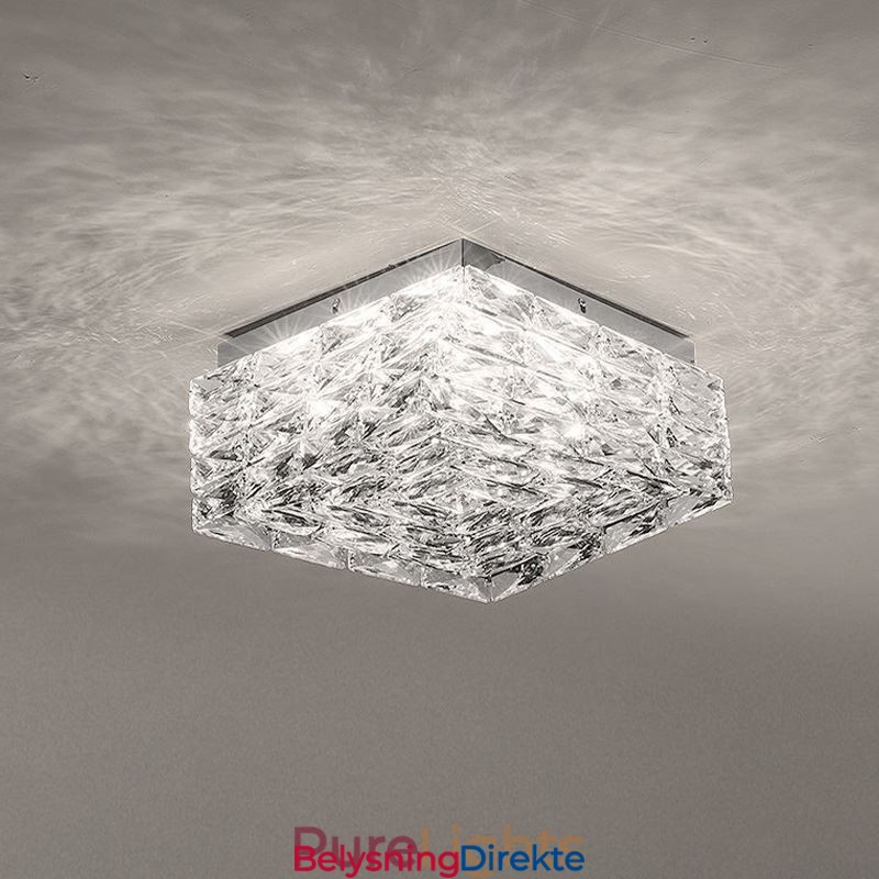 Krystall Taklampe For Innfelt Montering I Tre Farger, Dimbar