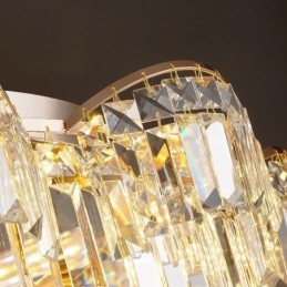 Krystall Innfelt Luksuriøs Rund Krystalldekorasjonstaklampe