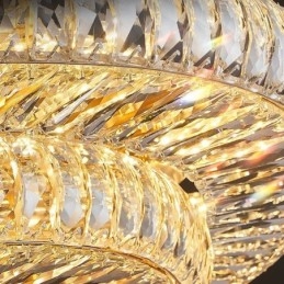 Krystall Innfelt Rund Krystalldekorasjonstaklampe