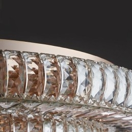 Krystall Innfelt Rund Krystalldekorasjonstaklampe