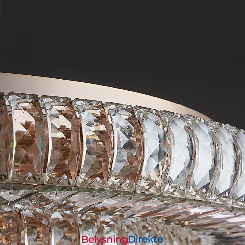 Krystall Innfelt Rund Krystalldekorasjonstaklampe