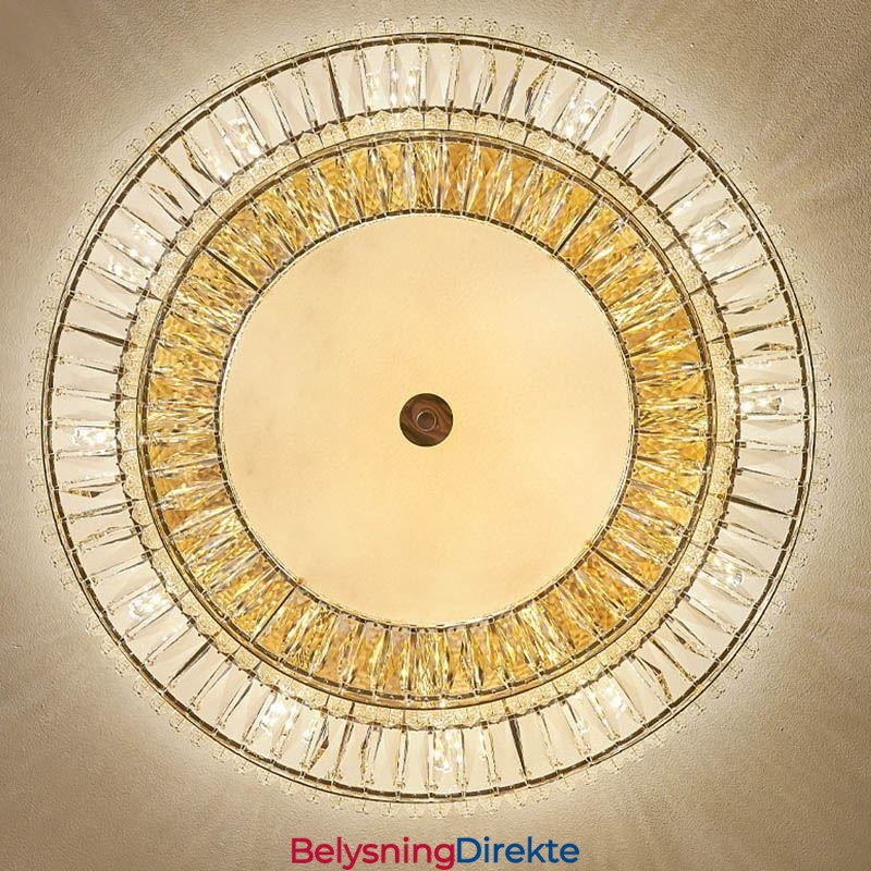 Krystall Innfelt Rund Krystalldekorasjonstaklampe